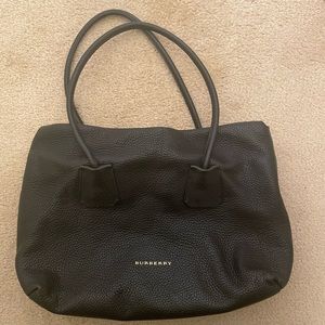 Burberry Baynard Slouchy Pebble Leather Satchel